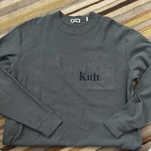 Kith Men's Gray Long Sleeve Shirt - like new!